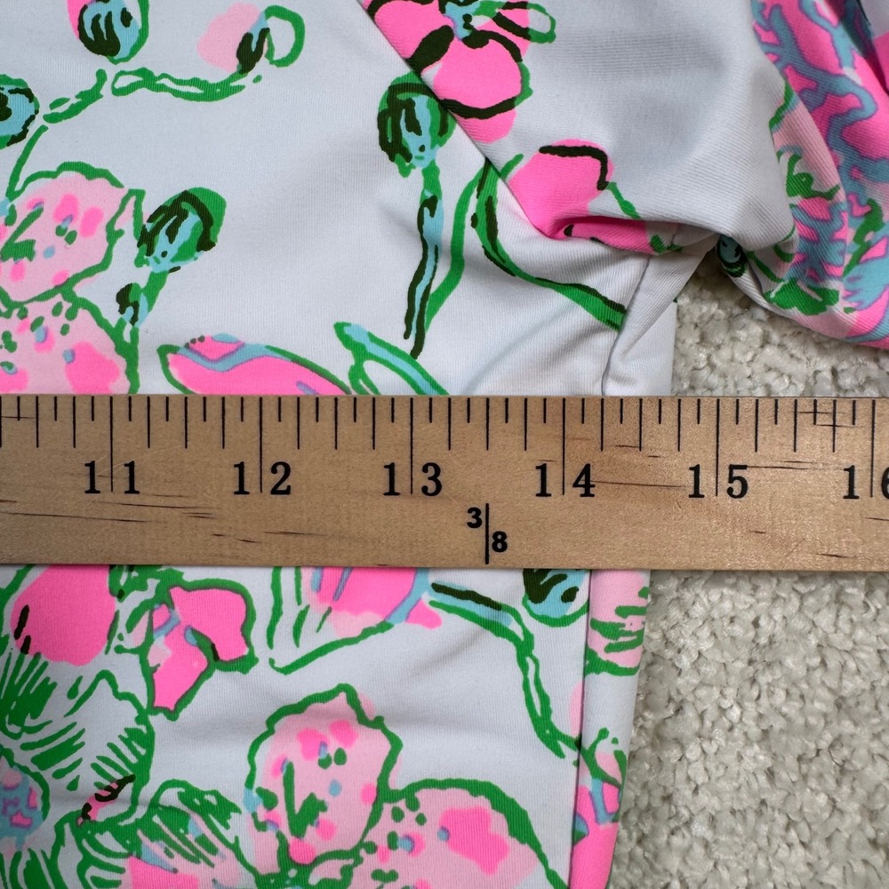 Lilly Pulitzer Rashguard One Piece Womens 8 Randee Orchids On The Avenue UPF - Picture 5 of 9